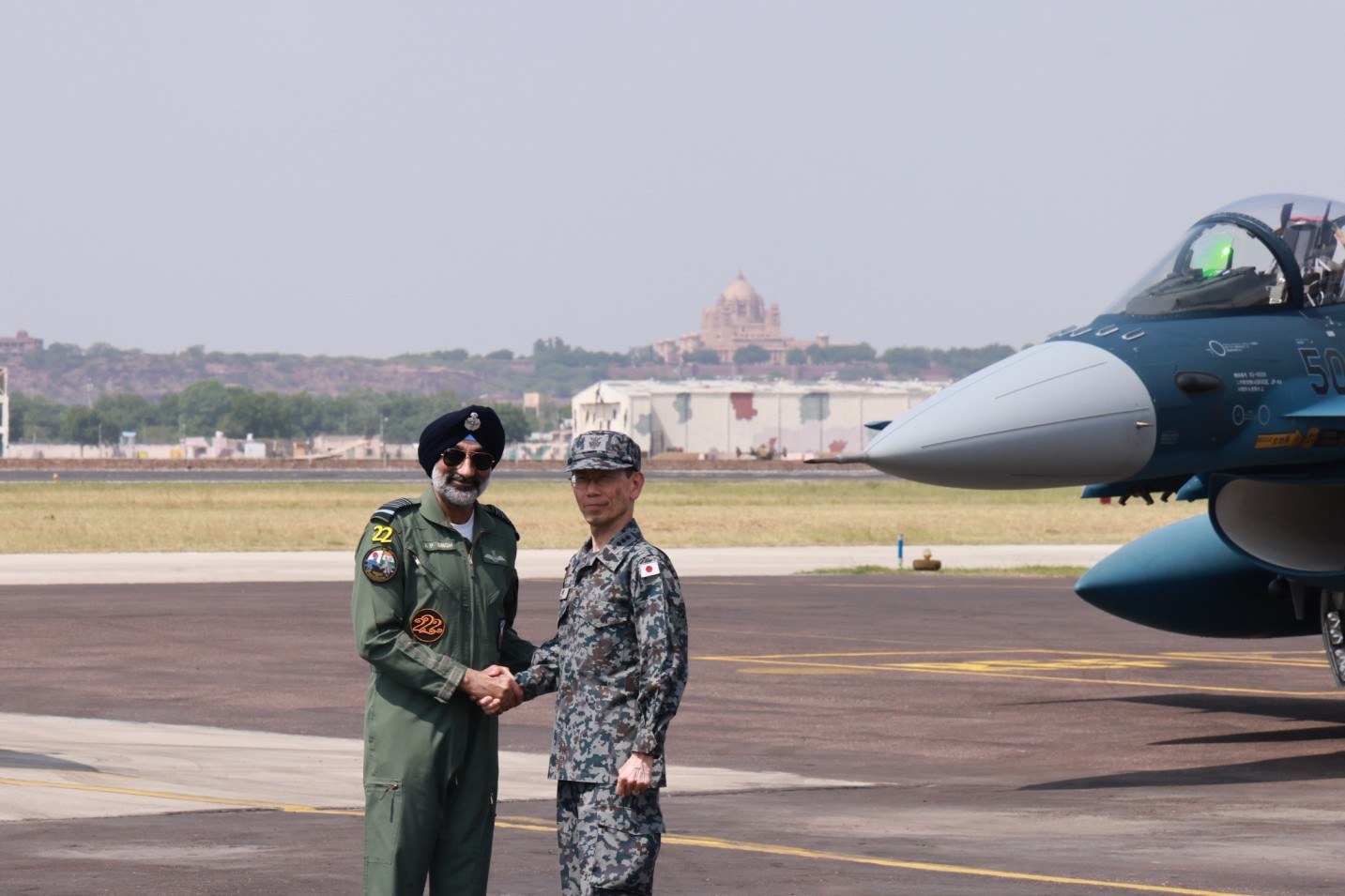 Indian, Japanese air chiefs fly Tejas formation sortie during Veer Guardian exercise 2026