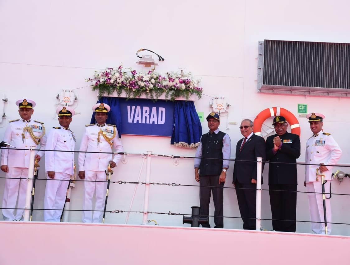 Ship Varad commissioned into Indian Coast Guard 