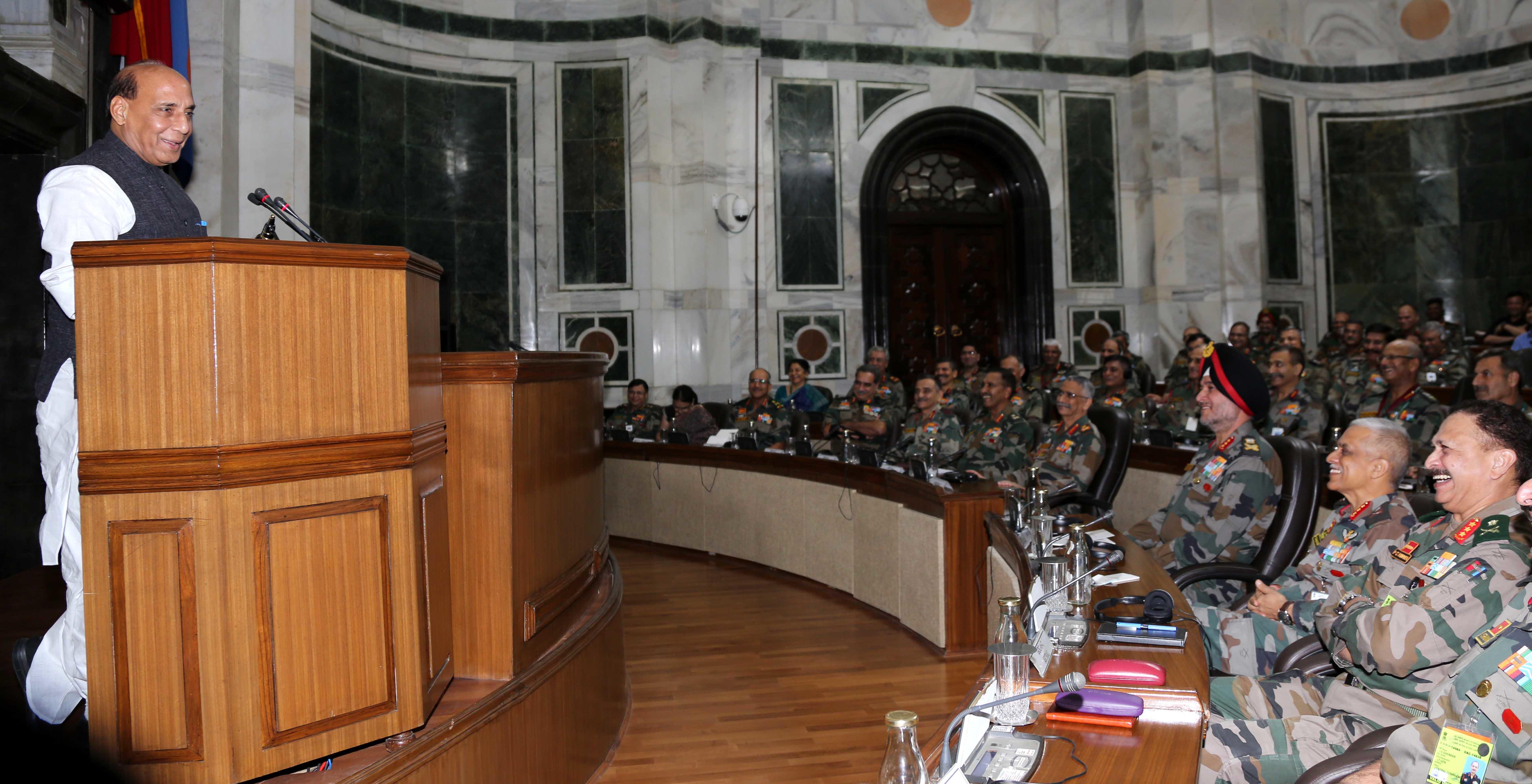 Take lead in achieving jointness: Rajnath to Army 