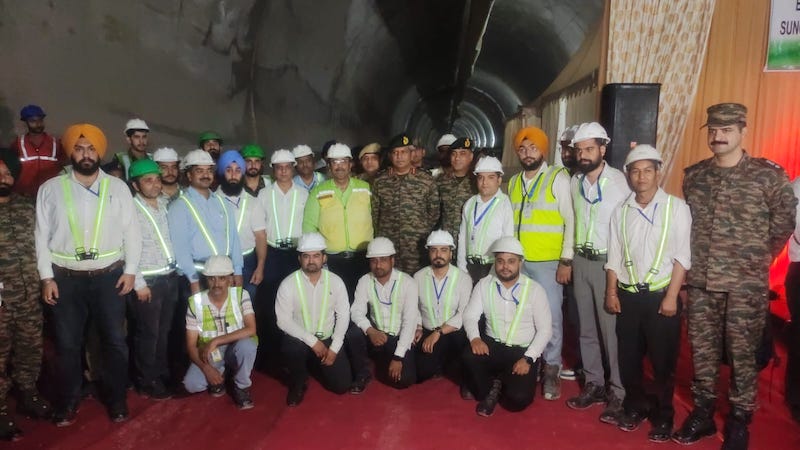 Border Roads Organization achieves breakthrough of Sungal tunnel on strategic Jammu-Poonch Highway