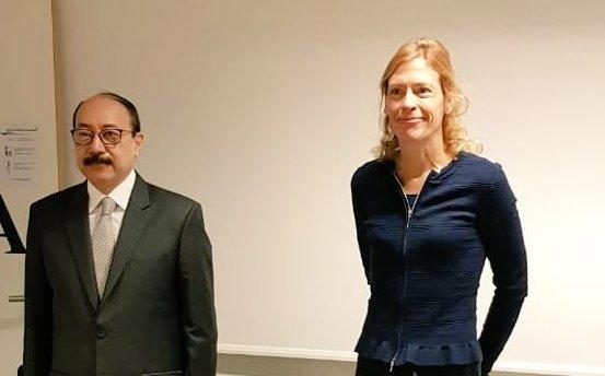 Foreign secretary Shringla discusses Indo-Pacific region, defence partnership with Alice Guitton 