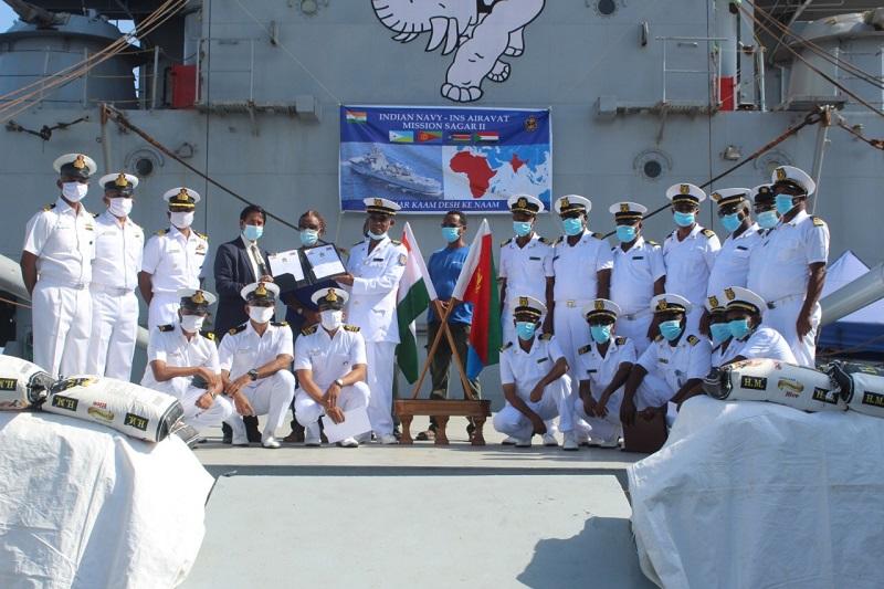 Mission Sagar-II: INS Airavat delivers food items to Eritrea