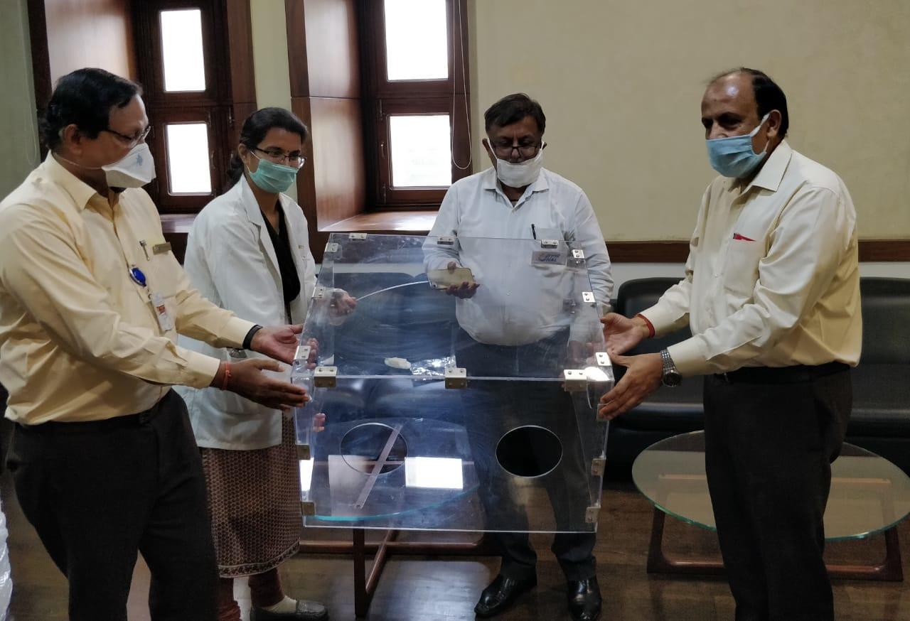 Covid-19: HAL produces and hands-over protective boxes to hospitals across India