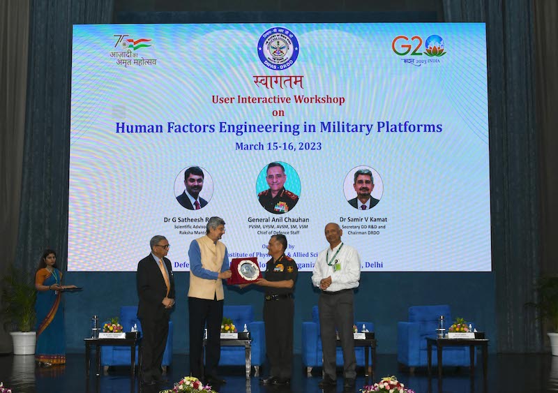 CDS General Anil Chauhan inaugurates DRDOs two-day workshop on Human Factors Engineering in Military Platforms