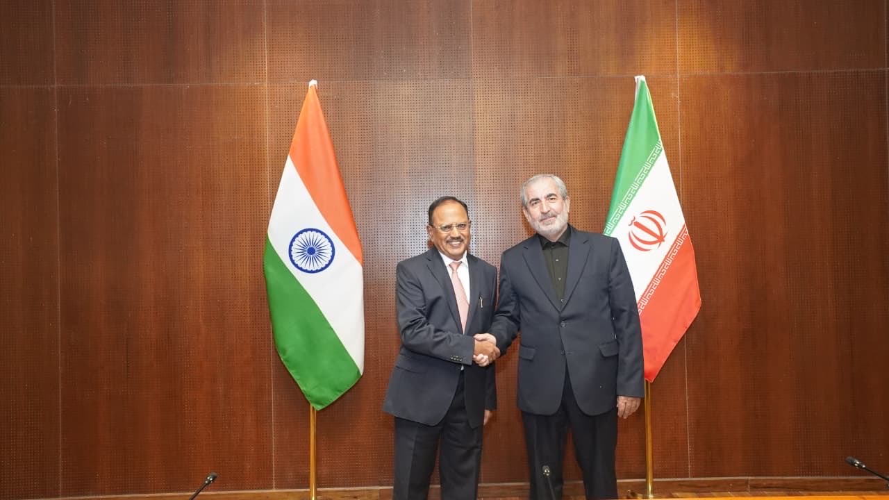 Doval holds talks with Iran&rsquo;s top security envoy on sidelines of BRICS conclave in New Delhi