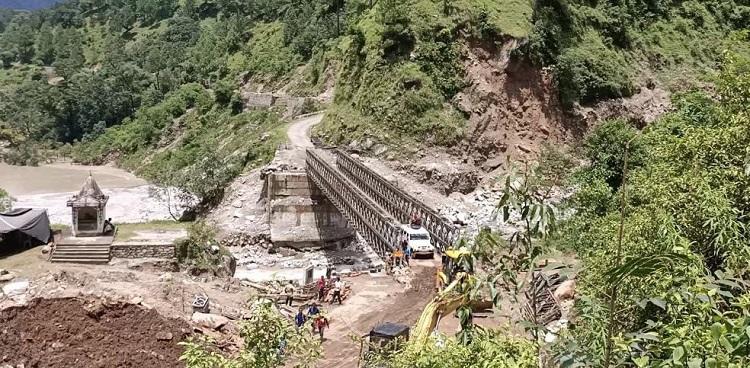 BRO constructs 180-feet bailey bridge in Uttarakhand