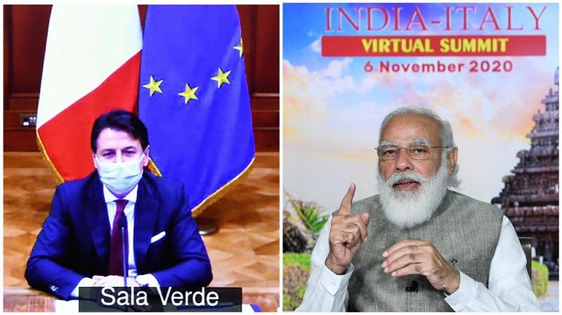 PM Modi and his Italian counterpart for cooperation against common global challenges