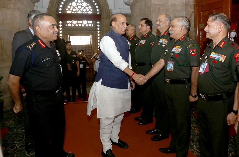 Operational readiness should be at peak level: Rajnath Singh to Army commanders