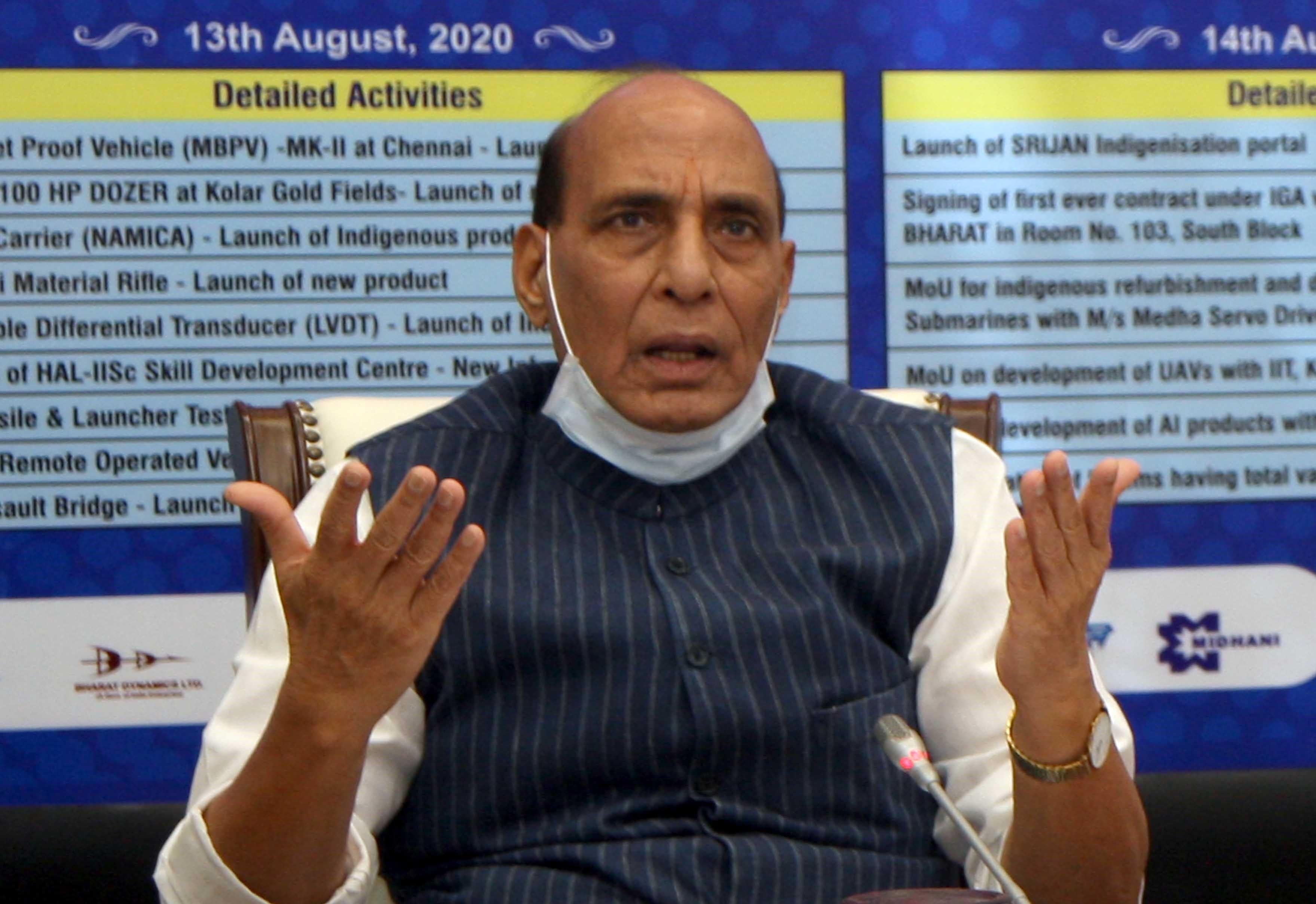 Atmanirbhar Bharat: Rajnath Singh launches 15 products developed by defence PSUs and OFB