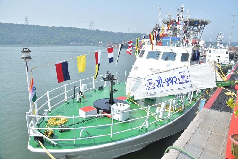  Indian Coast Guard Ship C-452 virtually commissioned at Ratnagiri