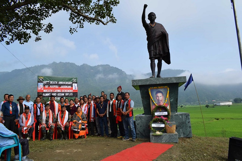 Assam Rifles commemorates freedom fighter Haipou Jadonangs death anniversary at Noney