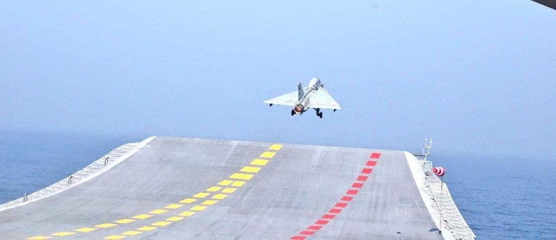 Indian Navy: INS Vikrant witnesses maiden LCA Navy landing 