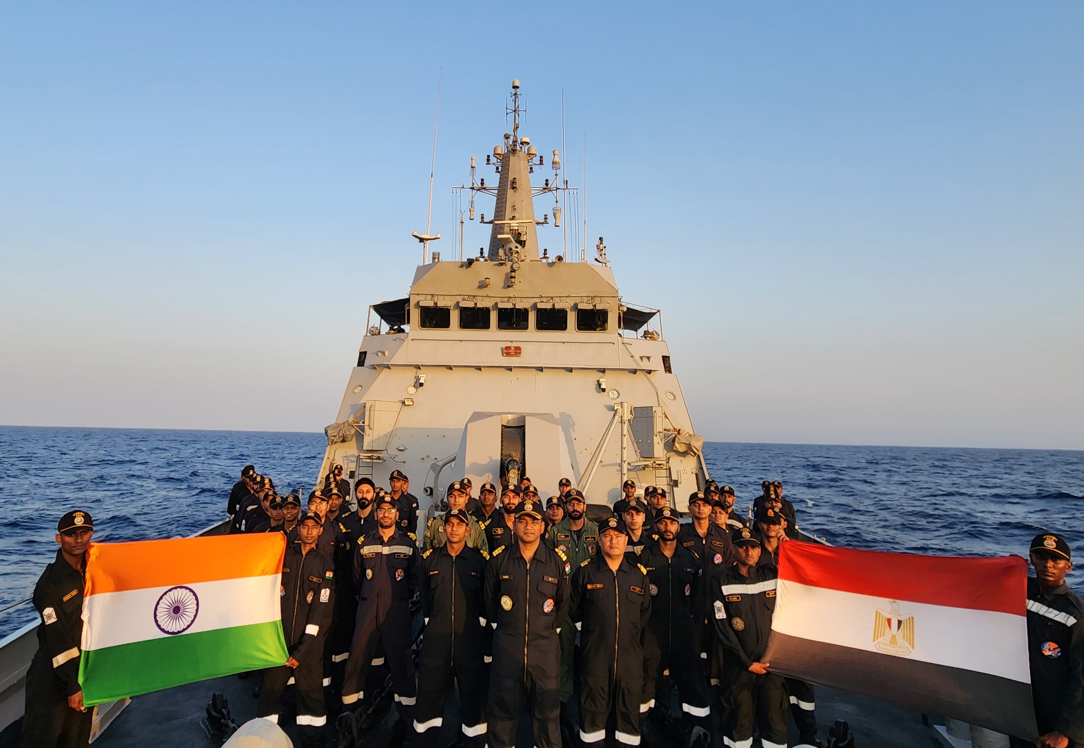 Indian Navys INS Sumedha reaches Egypt to participate in Exercise Bright Star 2023