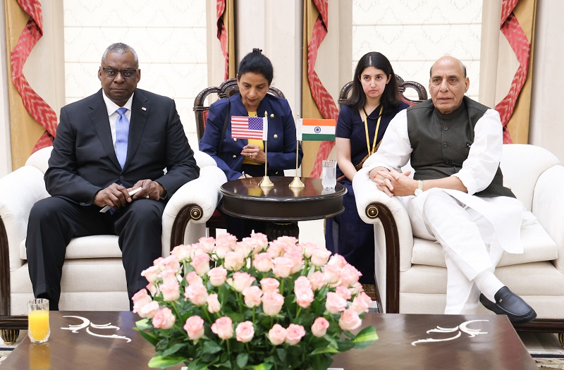 In Pics: Rajnath Singh, United States Lloyd Austin hold bilateral defence meeting in Delhi