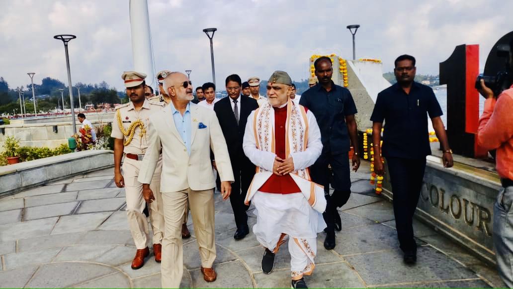 Ashwini Choubey hoists tricolour in Andaman's Netaji Memorial 