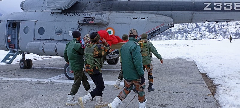 Jammu & Kashmir: Army, Air Force evacuate pregnant lady in critical condition from Nawapachi village