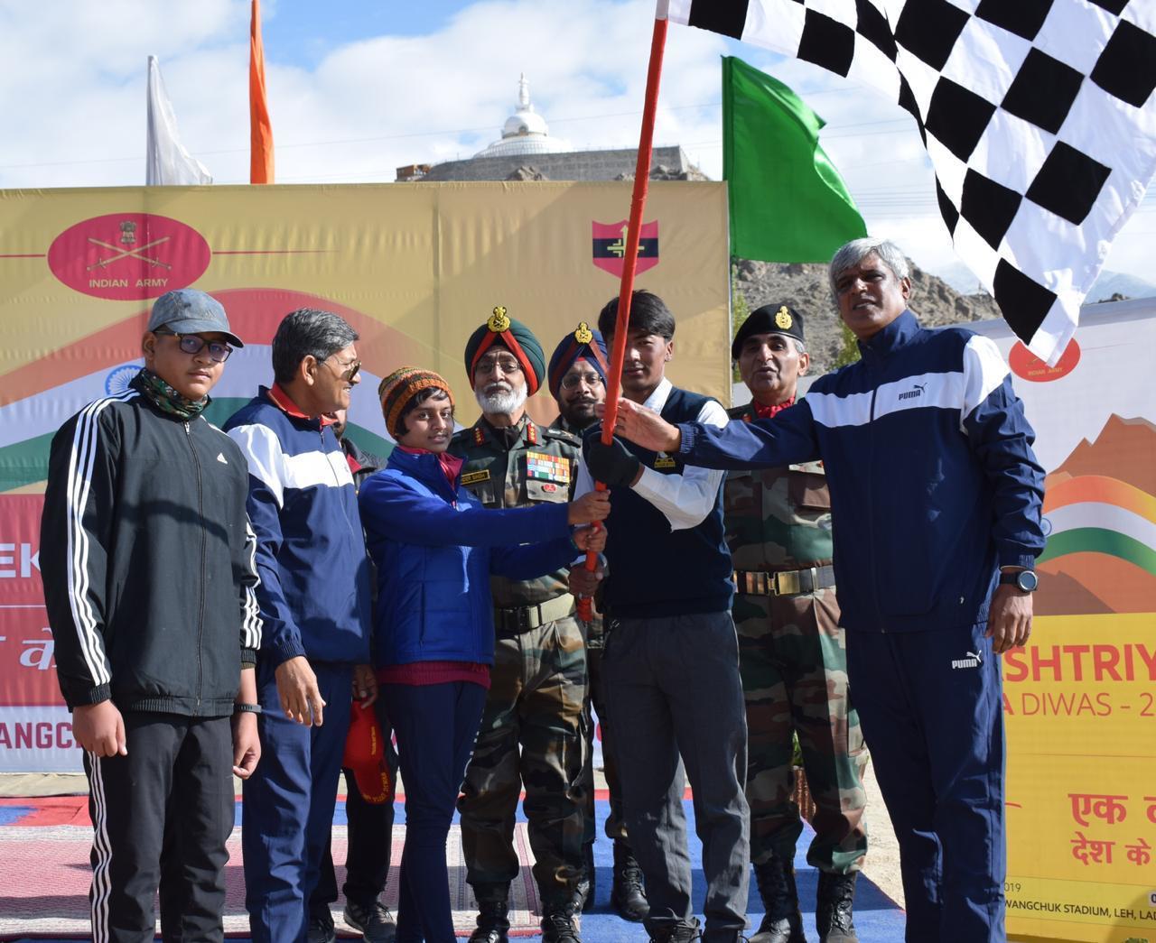 Fire & Fury Corps organises Run For Unity at Leh and Kargil 
