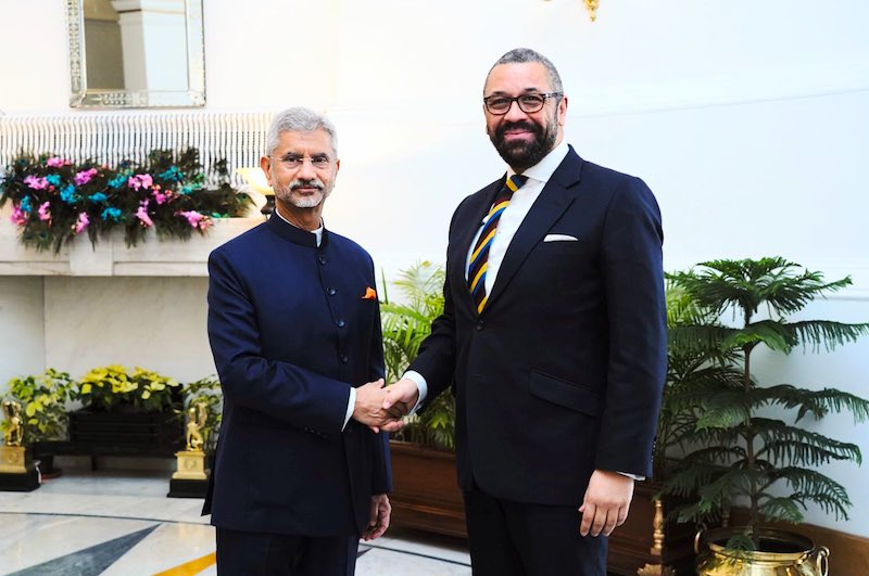 Britains James Cleverly in India for G20 foreign ministers meeting, discusses progress on UK-India 2030 Roadmap