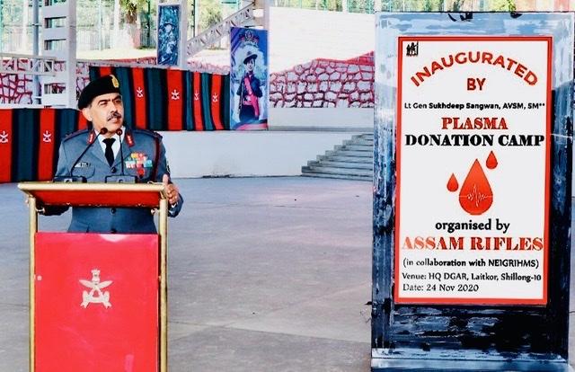 Assam Rifles Commanders’ Conference commences with plasma donation camp in Meghalaya  	