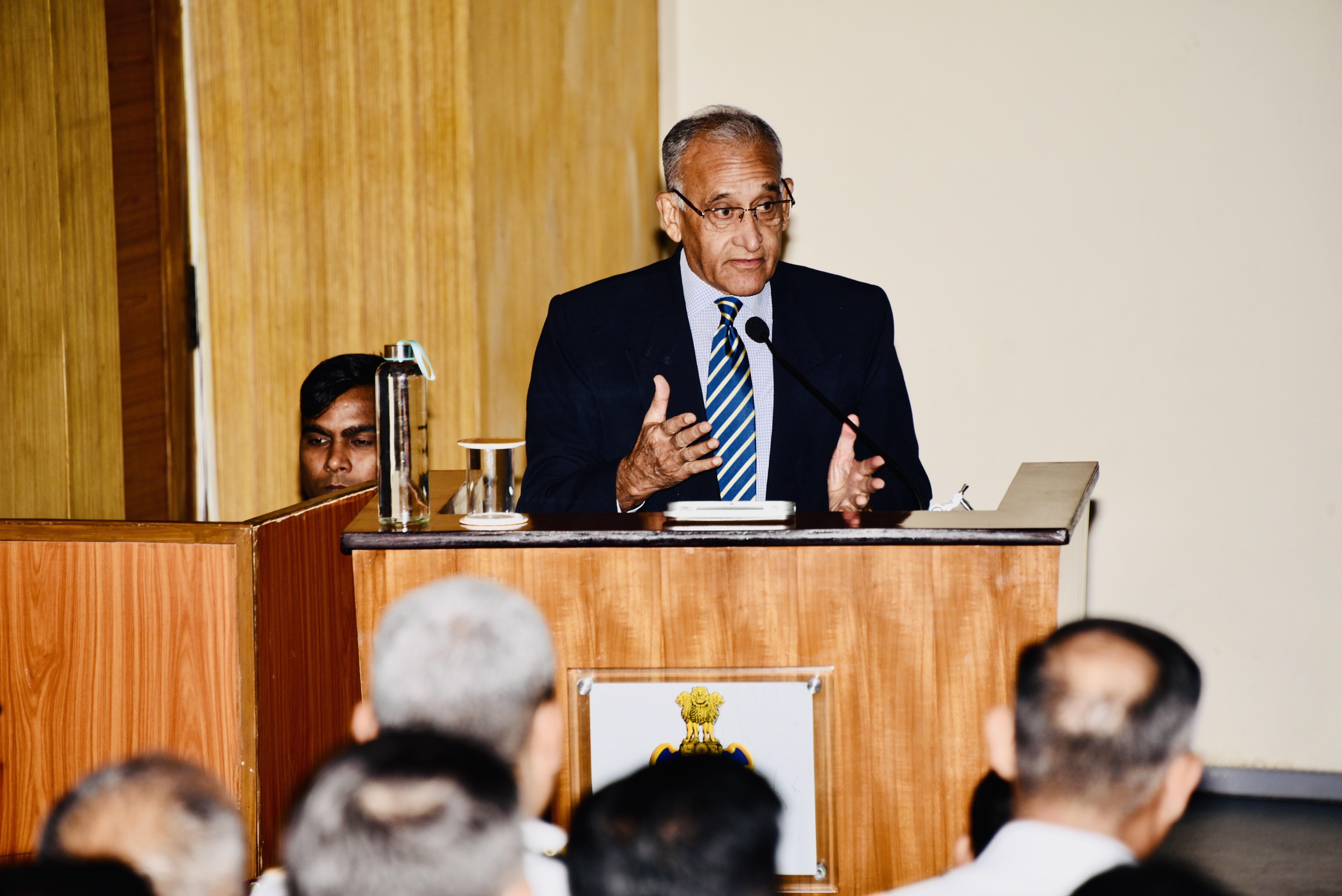 Former Navy Chief Adm Arun Prakash visits ENC