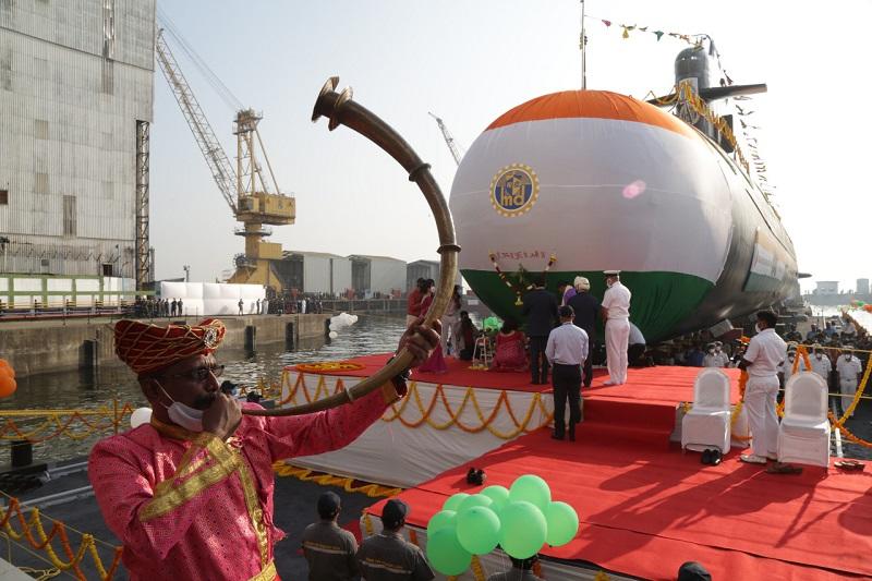 Indian Navys 5th Kalvari Class submarine launched in Mumbai