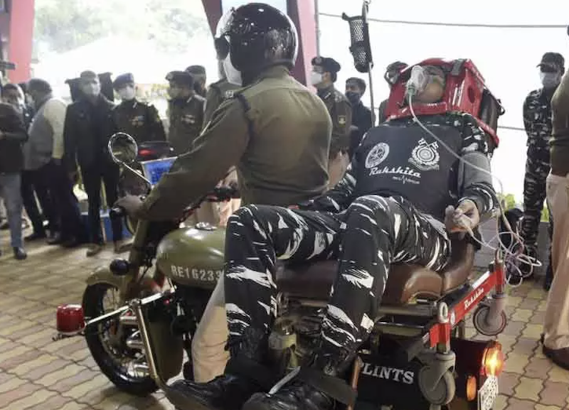 CRPF gets bike ambulance ‘Rakshita’