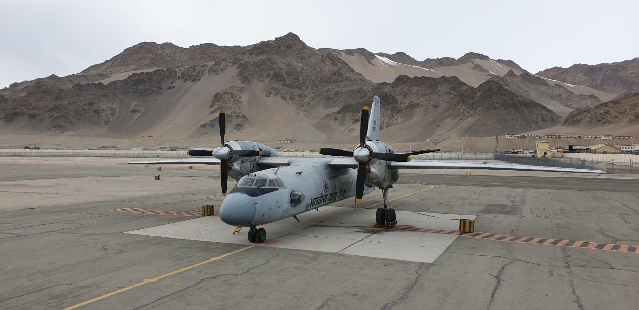 In a first, IAFs AN-32 plane with indigenous bio-jet fuel takes off from Leh airfield