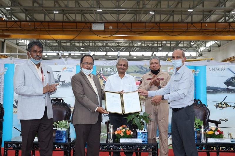 300th ALH Dhruv rolls-out from Hindustan Aeronautics Limited Hangar
