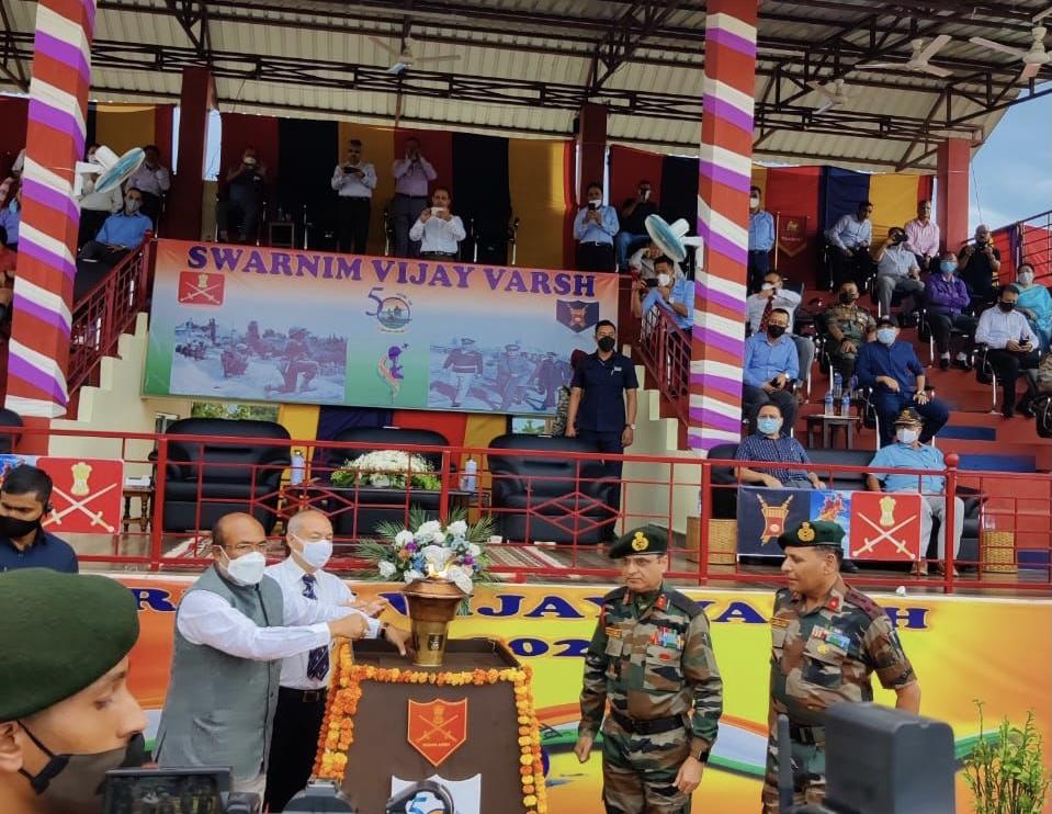 Swarnim Vijay Mashaals arrival celebrated in Manipur