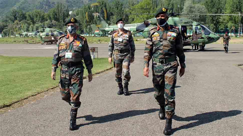 Army chief General MM Naravane reviews security in Kashmir valley