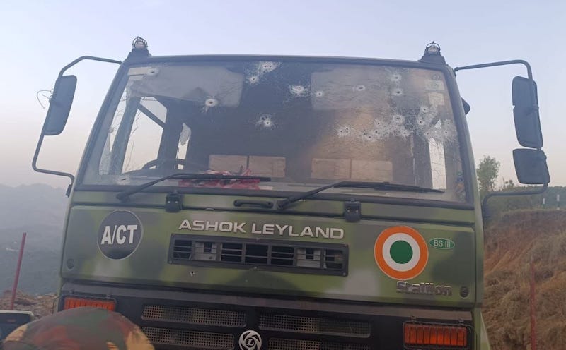 In Jammu & Kashmir’s Poonch, 1 airman killed, 4 injured in militant attack on Indian Air Force convoy