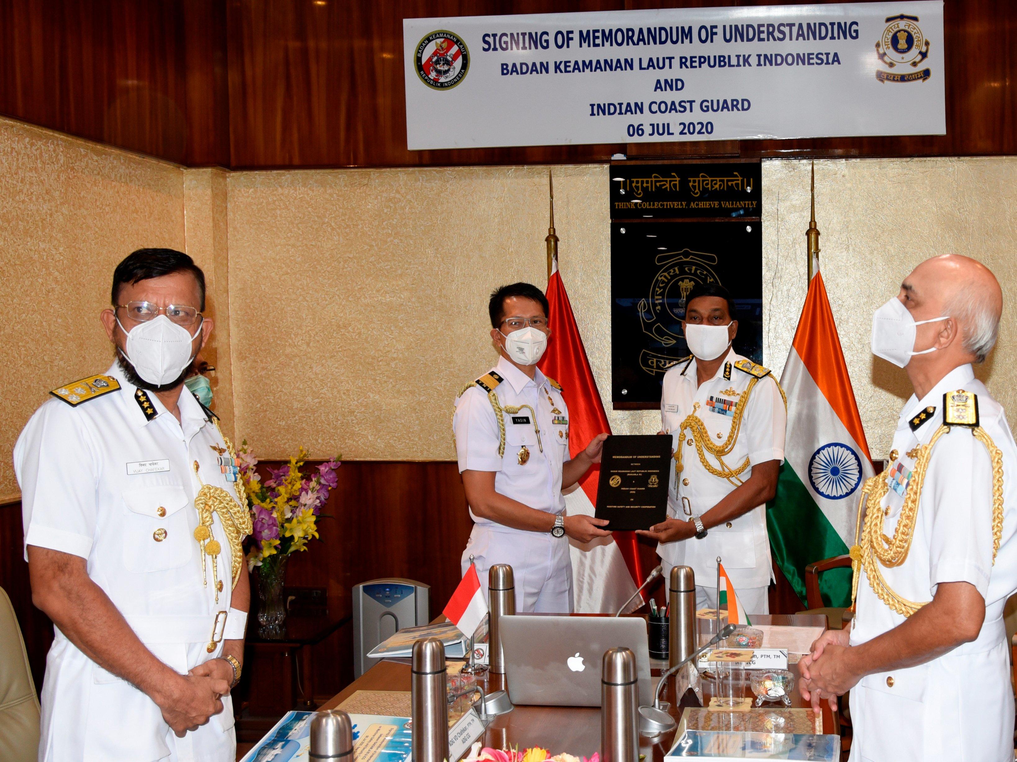 Coast Guards of India and Indonesia sign pact to combat maritime crimes