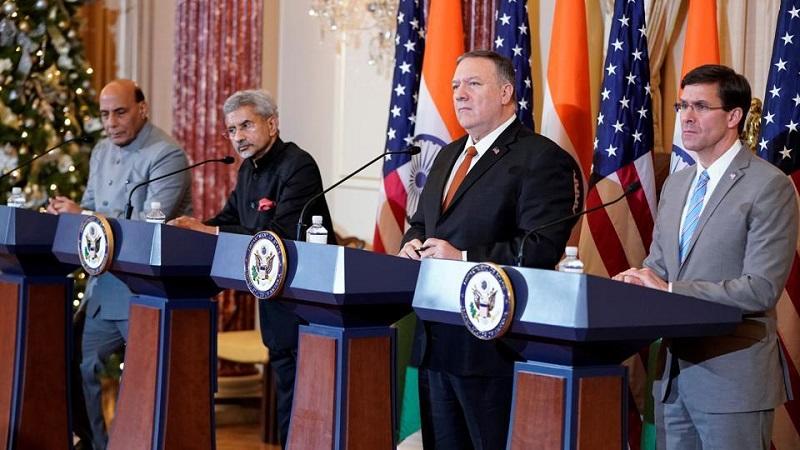 India-US 2+2 ministerial dialogue to be held in Delhi on October 27