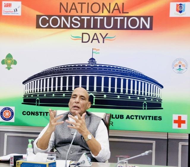 Defence Minister Rajnath Singh inaugurates Constitution Day Youth programme 