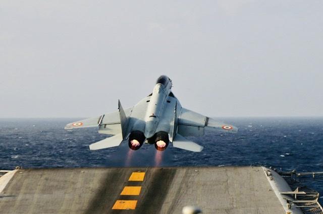 Indian Navys trainer aircraft MiG-29K crashes over Arabian Sea 