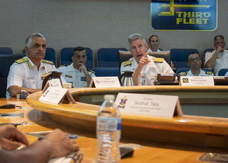 Indian Navy Vice Chief visits US 3rd Fleet