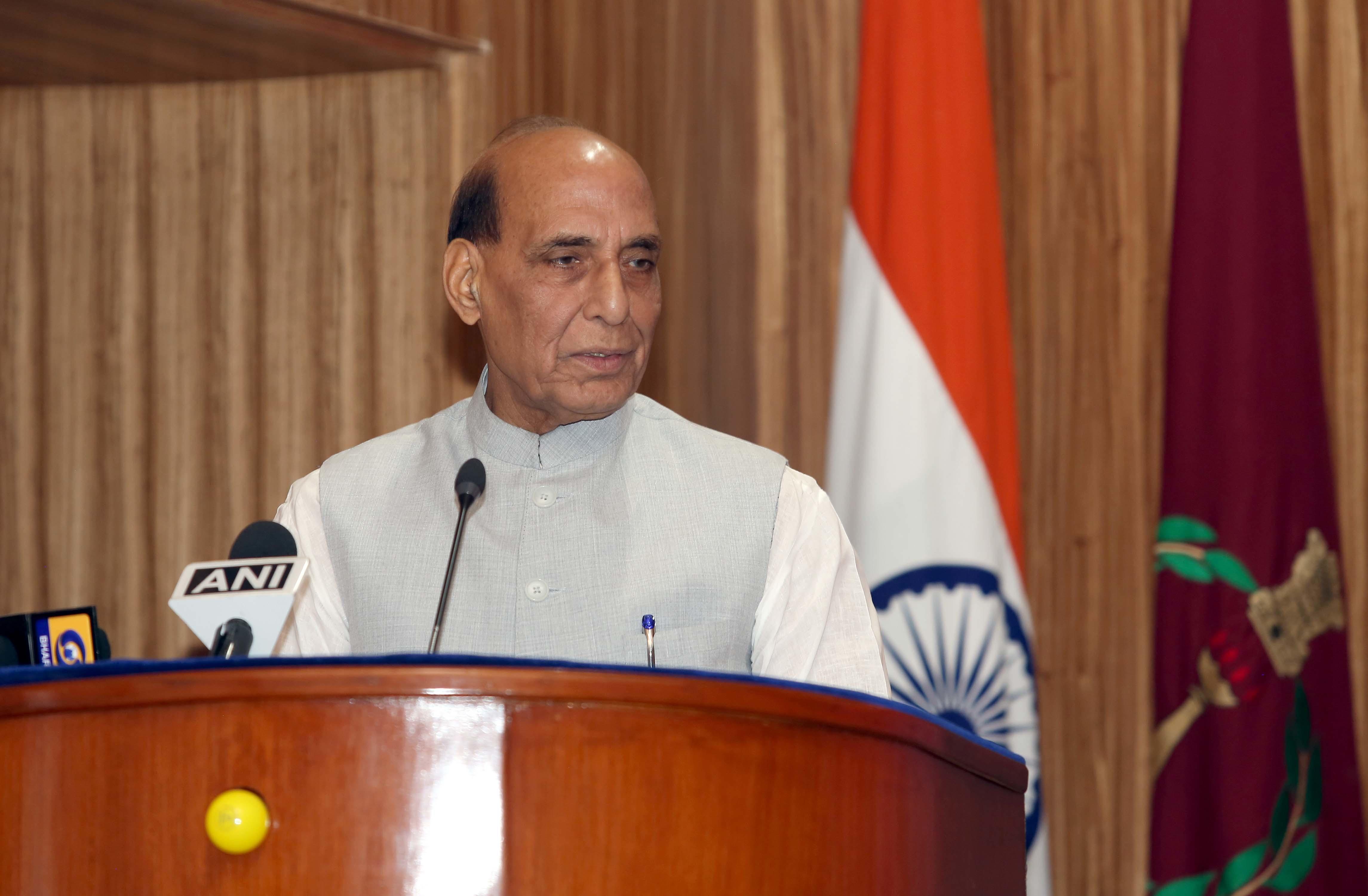 Rajnath Singh calls for proactive synergy among the Armed Forces to safeguard nations interests