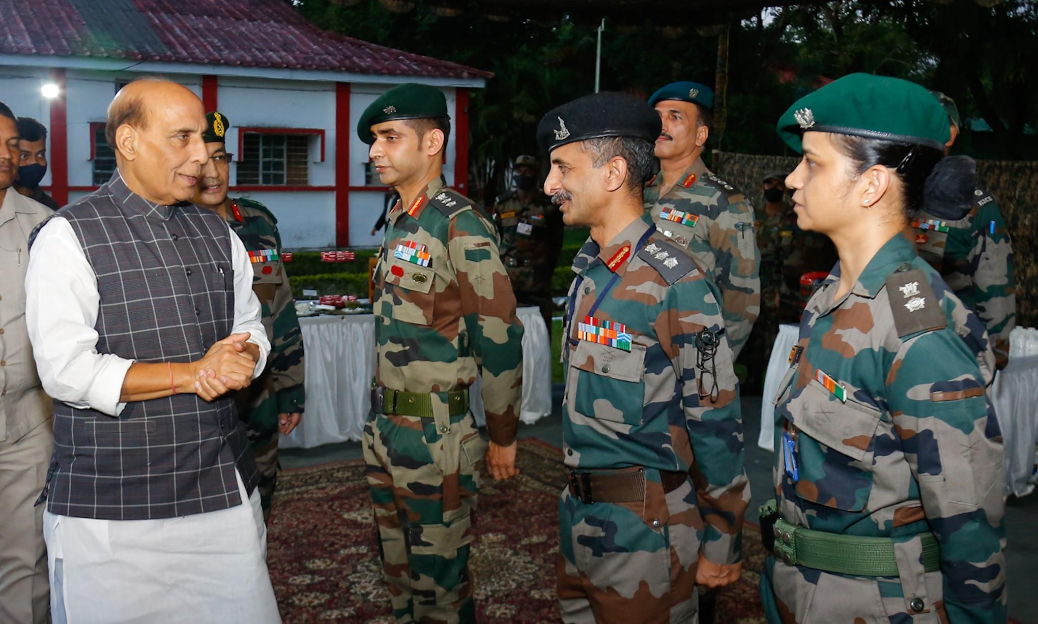 Rajnath Singh visits Army formation in Dinjan, reviews operational readiness along LAC