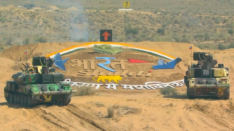 Exercise Bharat Shakti: In Pokhran, armed forces conduct live-fire and manoeuvre drills with indigenous weapons and platforms