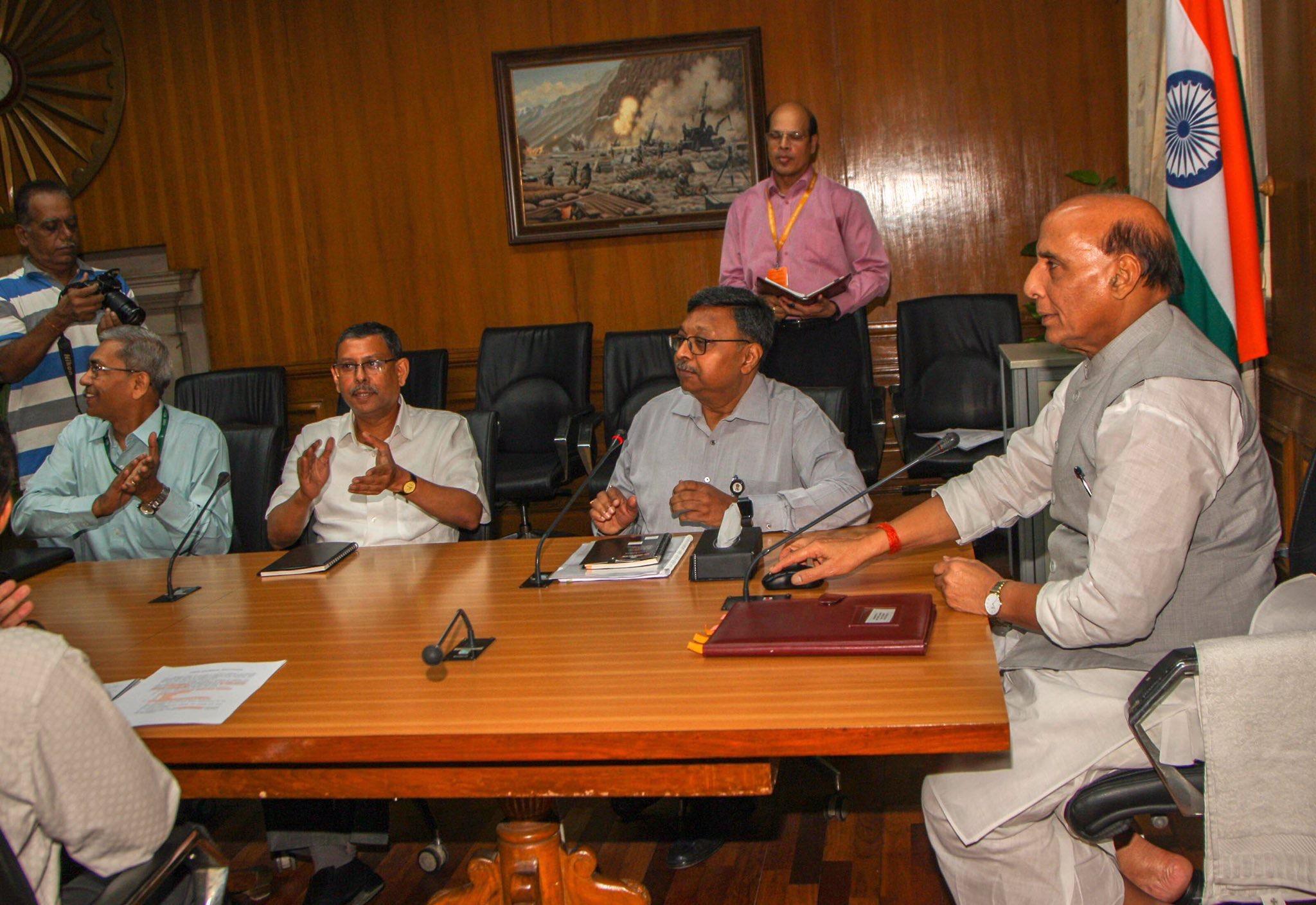 Defence Minister Rajnath Singh launches DefExpo website