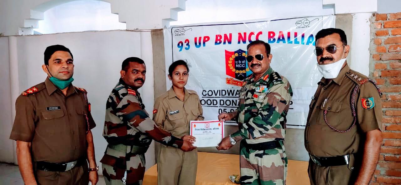 93 UP BN NCC contributed significantly in fighting COVID-19 in Ballia  