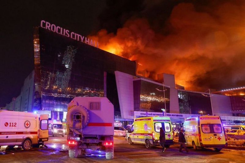 Crocus City Hall: Gunmen kill at least 40 in Moscow concert venue, many trapped
