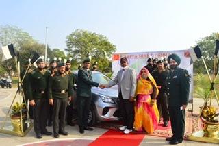 DIAV presents mobility equipment to disabled soldiers in Rajasthan and Haryana