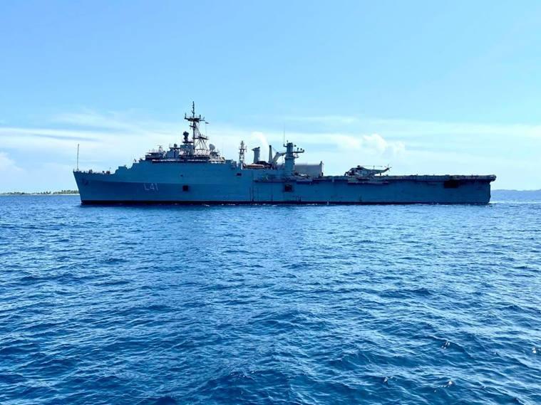Indian Navy's INS Jalashwa to undertake repatriation of 750 stranded Indians in Maldives