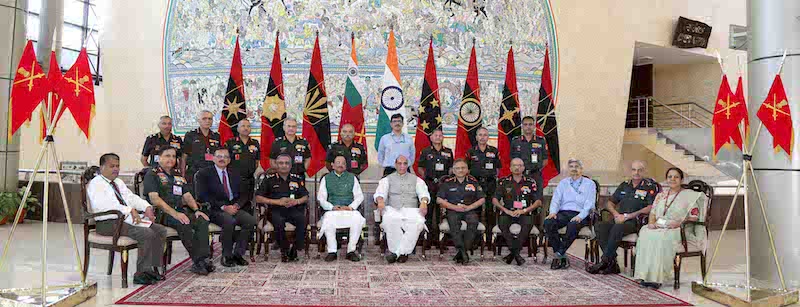In Army Commanders Conference, Rajnath Singh stresses on readiness in future conventional wars