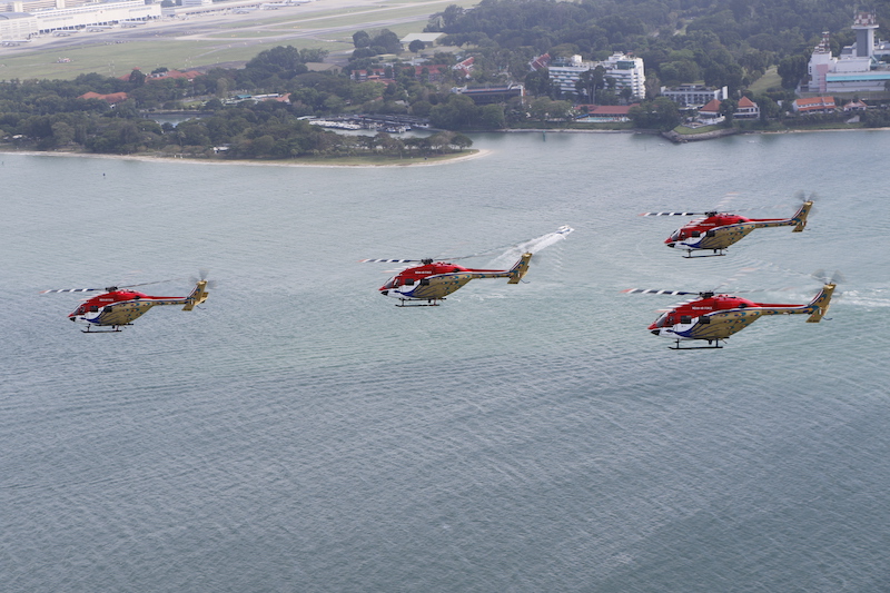 Indian Air Forces Sarang Helicopter Display Team all set for Singapore Airshow 2024