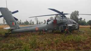 IAF's Apache makes emergency landing at Hoshiarpur in Punjab
