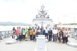 Indian Navy: INS Satpura strengthens Friendship and Cooperation with Fiji