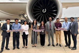 GE Aerospaceâ€™s GEnx engines power first wide-body aircraft on a long-haul route to India using sustainable aviation fuel