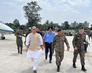 Operation Trinetra: Rajnath Singh, Gen Manoj Pande visit Rajouri to take stock of situation